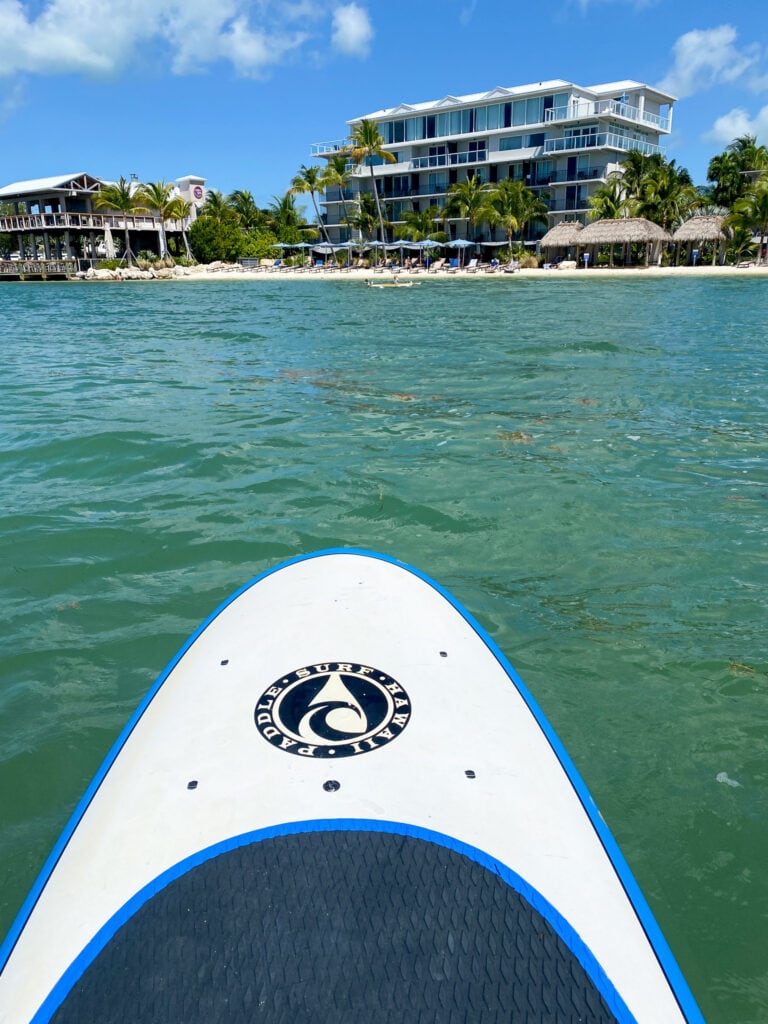 SUP at postcard Inn in islamorada