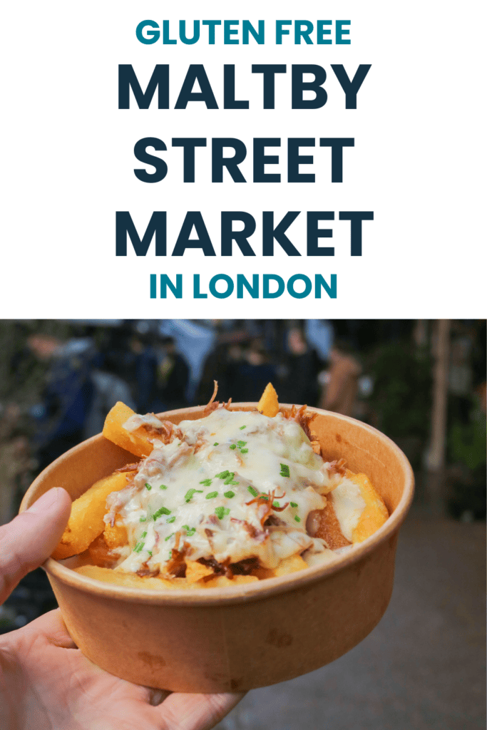 Looking for gluten free food at Maltby Street Market? This gluten free guide, written by a local celiac, has everything you need to know!
