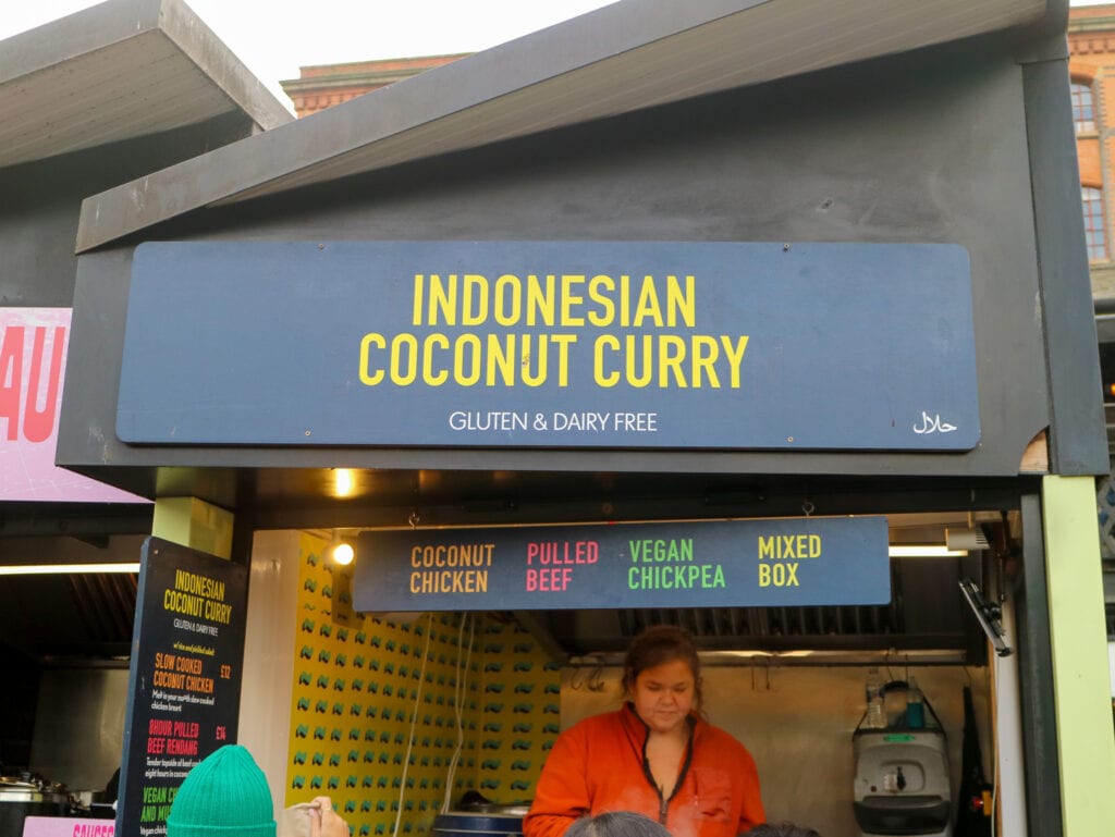 Makatcha indonesian coconut curry sign