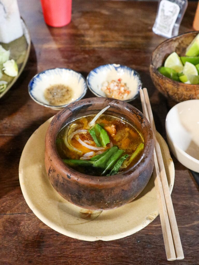 Beef soup dish in ho chi minh