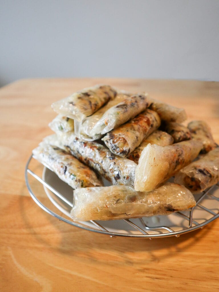 Gluten free fried spring rolls ho chi minh