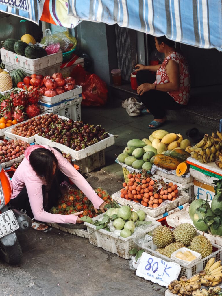 street market in Ho Chi Minh