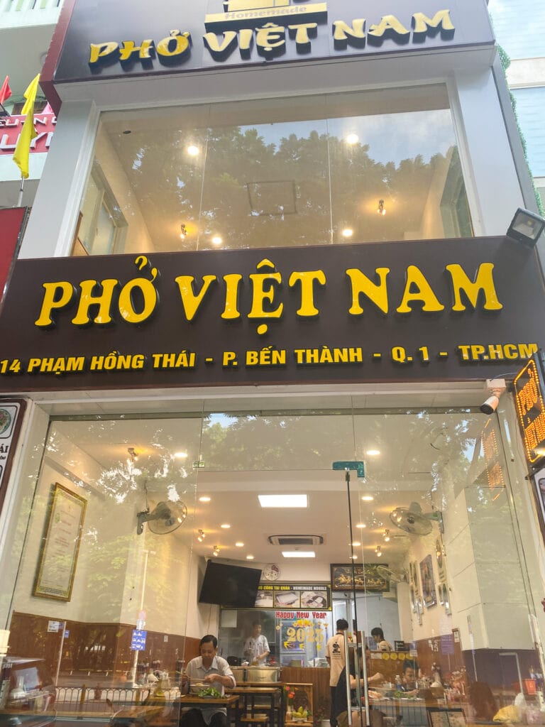 Pho Viet Nam in Ho Chi Minh Vietnam