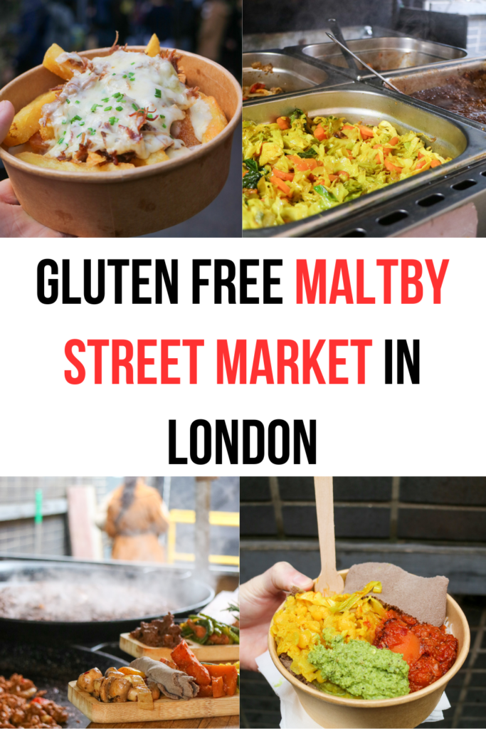 Looking for gluten free food at Maltby Street Market? This gluten free guide, written by a local celiac, has everything you need to know!