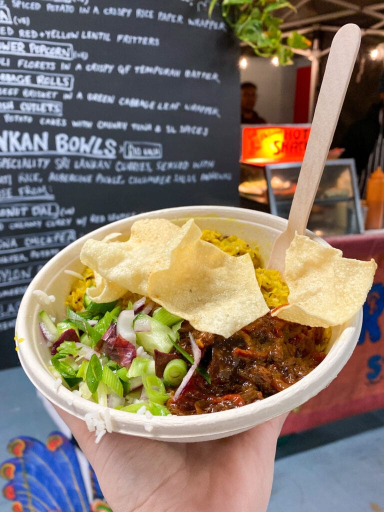 gluten free street food of sri lankan food in london