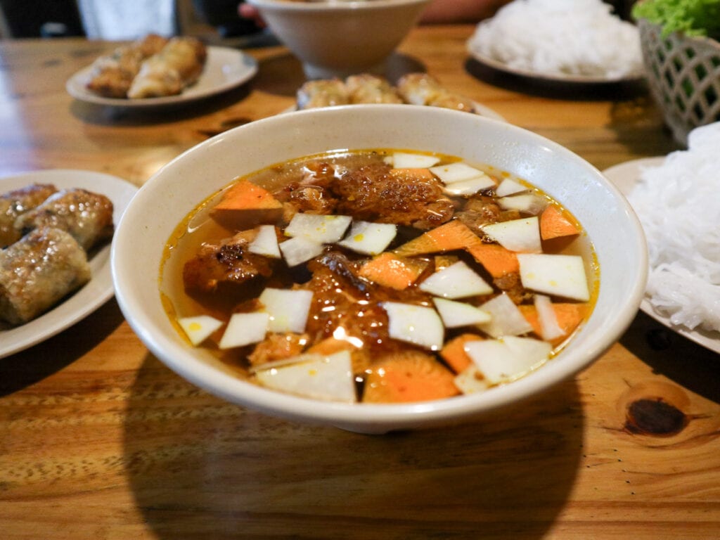 bun cha in Hanoi