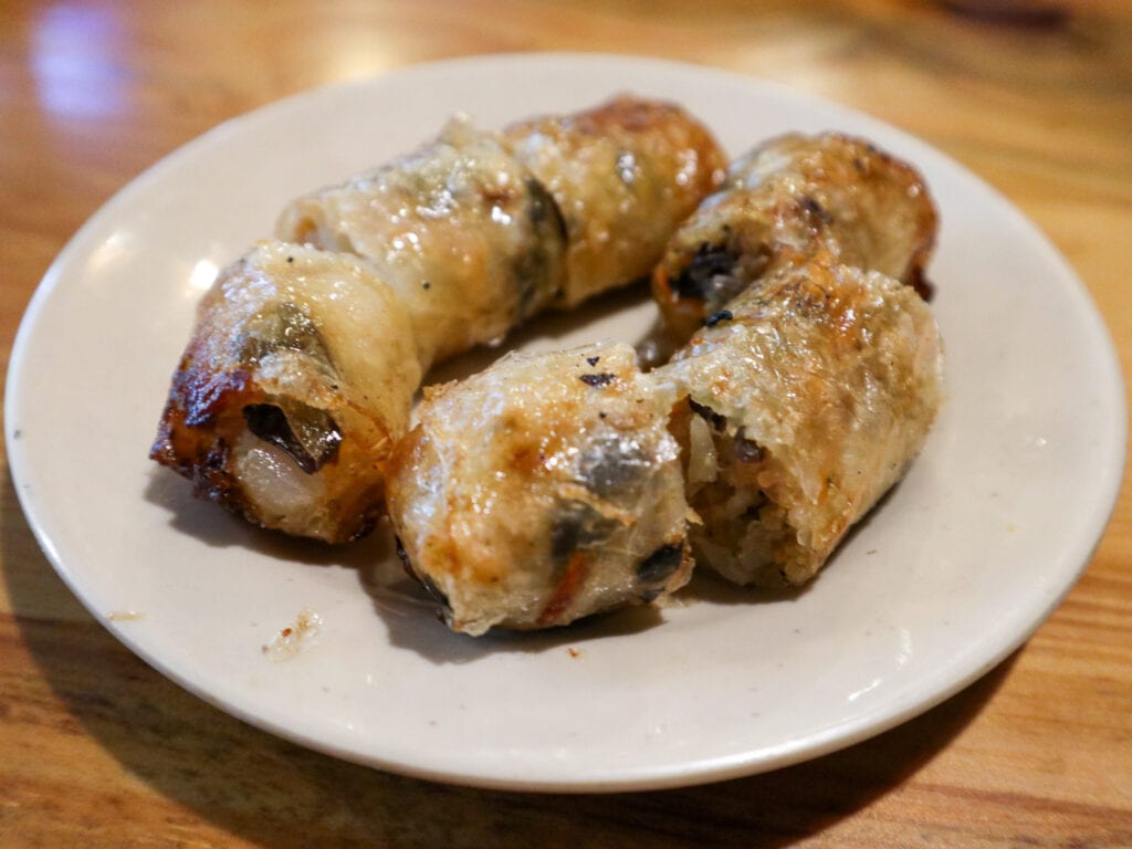gluten free fried spring rolls in Hanoi