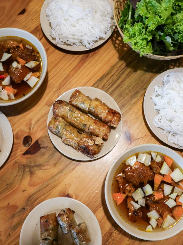 gluten free bun cha in hanoi vietnam