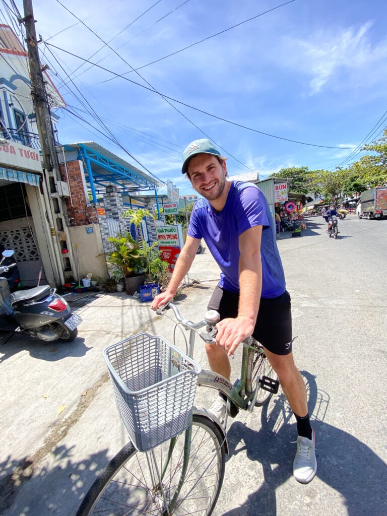 Dan on bike in Hoi An