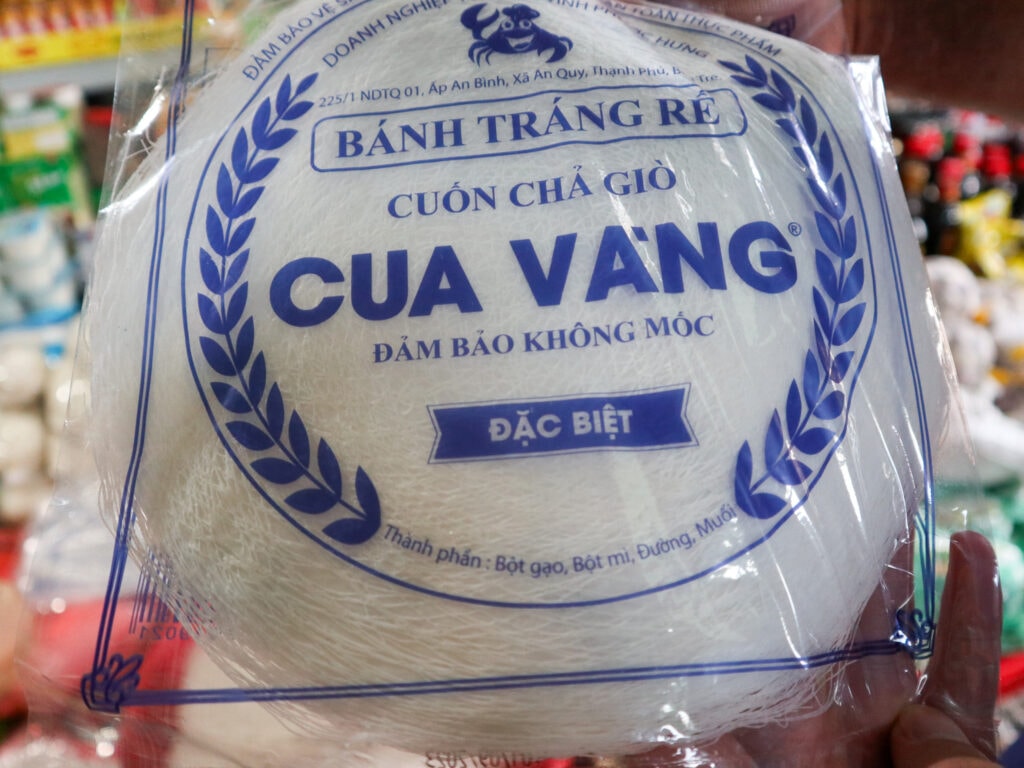 rice paper in Vietnam that contains gluten