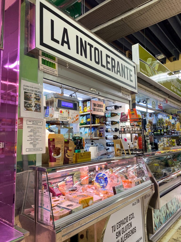 la intolerante stand at mercato ruzafa