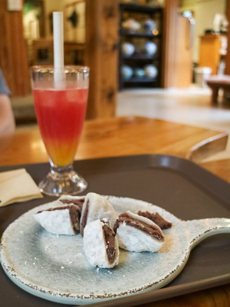 Plate of mochi