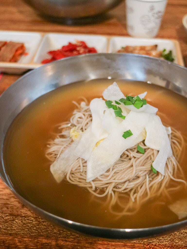 Buckwheat noodle bowl.