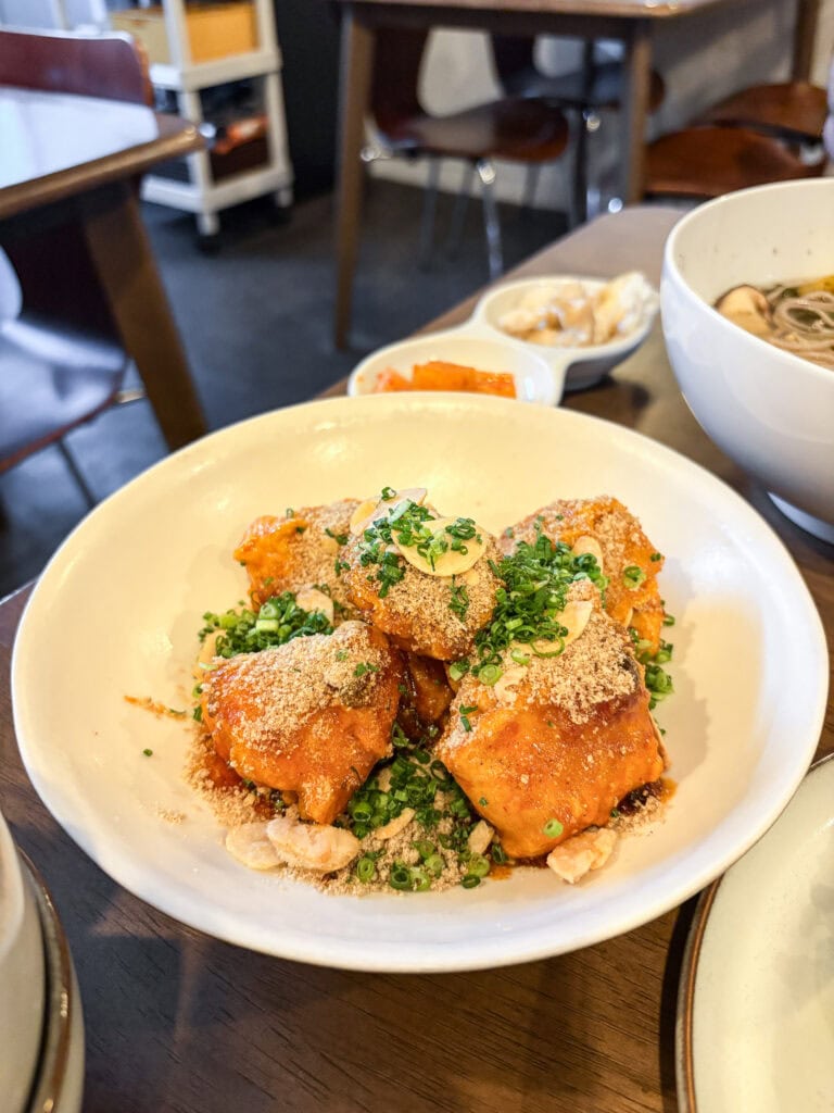 Bowl of gluten free inari bites